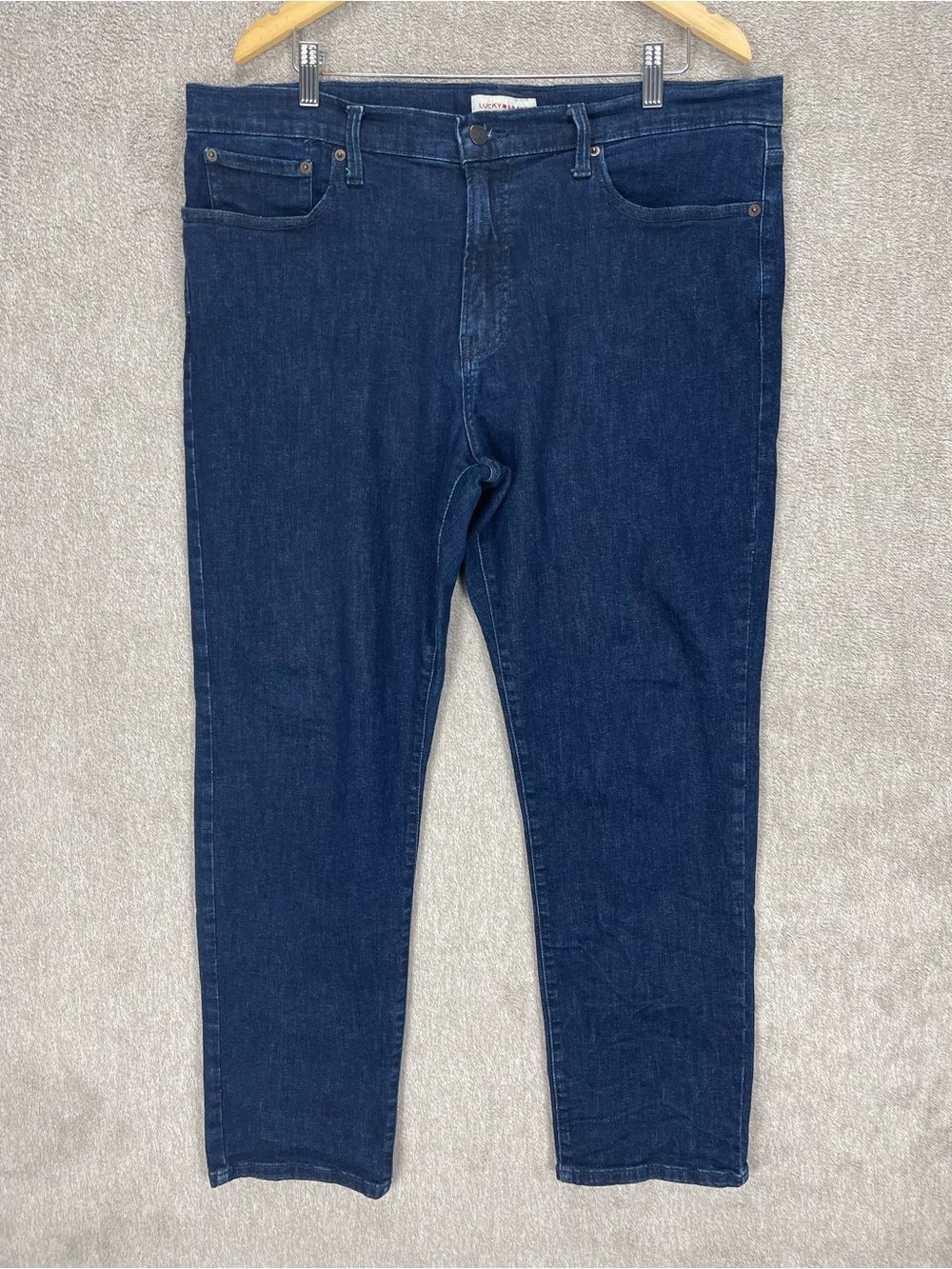 Lucky Brand 121 Slim Straight Jeans Men’s 38x30 Dark Wash Denim